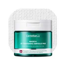 CENTELLIAN 24 Madeca Double Tightening Ampoule Pad (5.58fl oz x 60 pcs) - Pore Minimizer, Hydrating & Exfoliating Pads for Smoother Skin Texture, Vegan Certified, Korean Skin Care