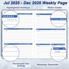 Day Planner 2025-2026, Hardcover Weekly & Monthly Planner from Jul