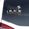 Football Cousin Sticker, Leopard Print Football Vinly Decal for Cars