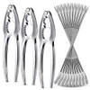 Crab Leg Crackers and Tools - Premium No Rust Lobster Crackers & Seafood Forks,Nut Crackers Crab Leg Crackers Stainless Steel Seafood Tools, 3+10 Pack Crab Meat Pickers & Seafood Shellers