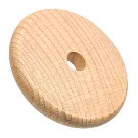 Craft County 3 Inch Wooden Disc Bead – for DIY Projects, Making, and Counting Tiles (10 Pack)