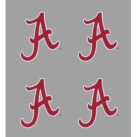 Alabama Waterless Peel & Stick Temporary Spirit Tattoos – 4PK "A" Logo