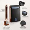 Slim RFID Card Holder Wallet for Business and Travel –