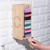 GoFika Can Cooler Holder & Dispenser Wall Mounted Bamboo Engraved