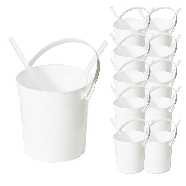 Octflor Cubos de ron de plástico para bebidas (10 unidades),