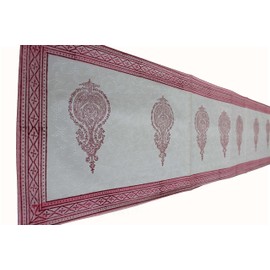 Handblock Print 70 x 12.5 inches Table Runner , 100% Cotton by Mango Gifts India