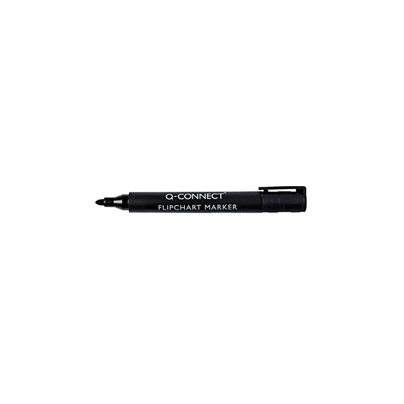 Q-Connect Flipchart Marker Bullet Tip - Black