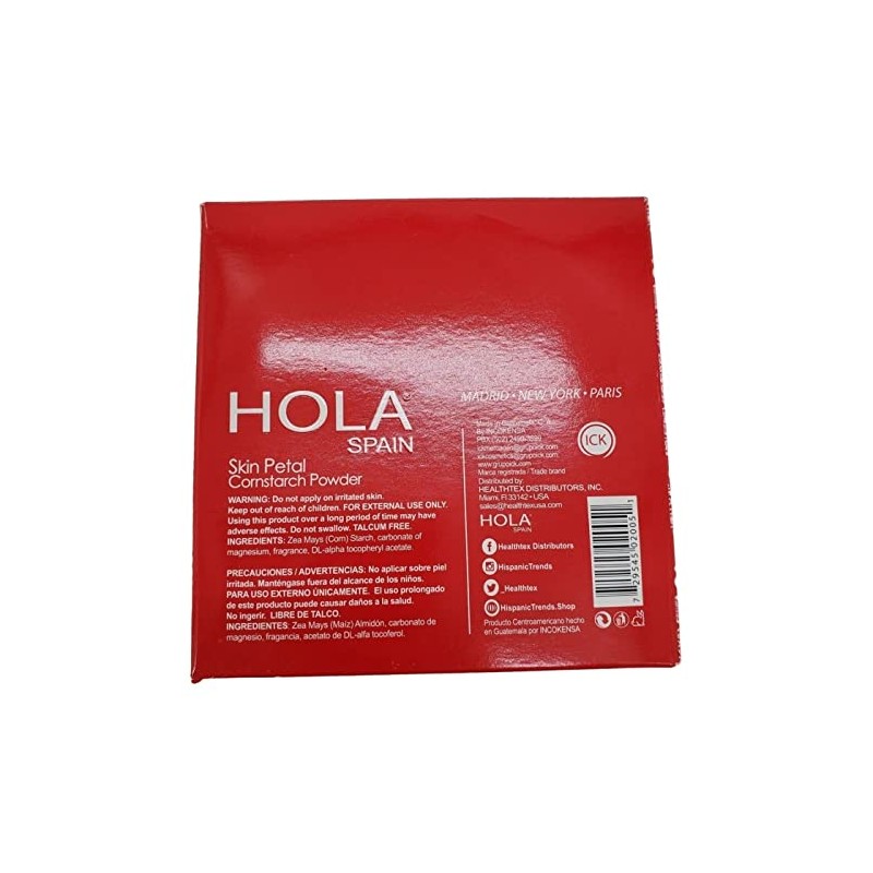 Hola España Skin Petal Body Talc Polvo y Puff 4