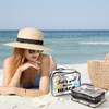 Cunno 6 Bolsas de Maquillaje Transparentes de Playa, Cosmetiquera Impermeable