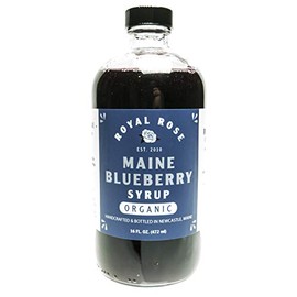 Royal Rose, Wild Maine Blueberry Organic Simple Syrup (16oz)