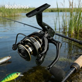 Rooblinos NX 5.2:1 Left Hand Spinning Reel with EVA Handle Two-Speed System for Bait Fishing River Stream 1000-7000 SeriesSpool Capacity: 5000 Series
