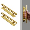 kwa heri Self-Stick Push Pull Helper Hidden Cabinet Handle ABS