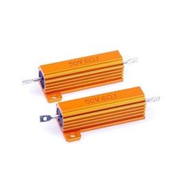 LM YN 50 Watt 6 Ohm 5% Wirewound Resistor Electronic Aluminium Shell Resistors Gold (Pack of 2)