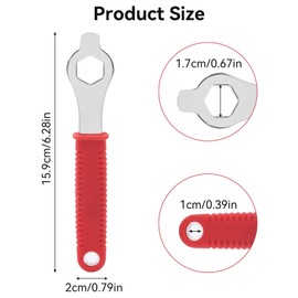 4Pcs Crank Removal Tool, Bike Crank Extractor and Bottom Bracket Remover with 1 Spanner Wrench, Bicycle Crank Arm Extractor Tool for Mountain Bike Bicycle MTB Square Threaded Crankset