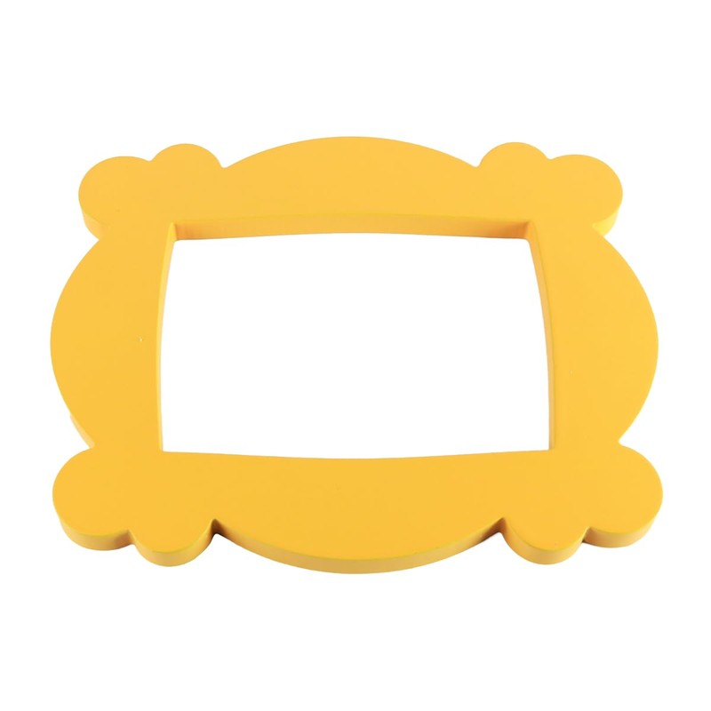 Ieron Iconic Peephole Frame, Yellow Door Frame, Decorative Wall Art