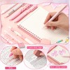 Eersida 58 Pcs Christmas Pink Bow School Supplies Coquette Aesthetic
