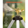 Unbranded Tripod Impact Sprinkler 360° Rotating Brass Nozzle Adjustable Height