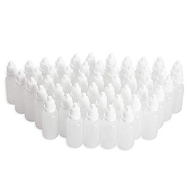 50PCS 15ml Empty Plastic Squeezable Dropper Bottle Liquid Container with Screw Cap For Essential Oil Storage