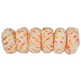 Knitsilk Feather Soft Knitting Yarn – 100% Acrylic | 4-Ply, 6 x 25g Each (Total 150g) | Super Soft Yarn for Baby Clothes, Blankets, Sweaters & DIY Crochet Projects | Pack of 6 (White-Yellow)