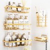 Liuoud 5 Pack Shower Caddy Organizer Rack Shelf for Inside