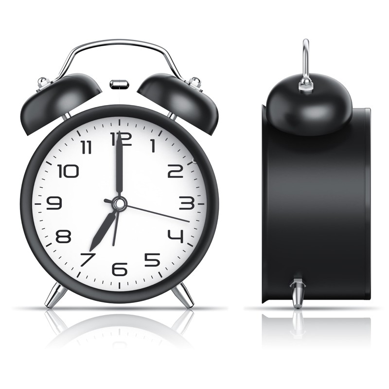 CSL - Analogue Alarm Clock without Ticking with Light -