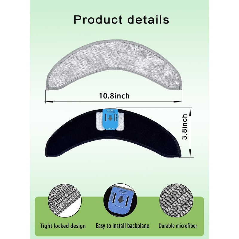 E-HAO 6 Pack Mop Pads Replacement for iRobot Roomba Combo