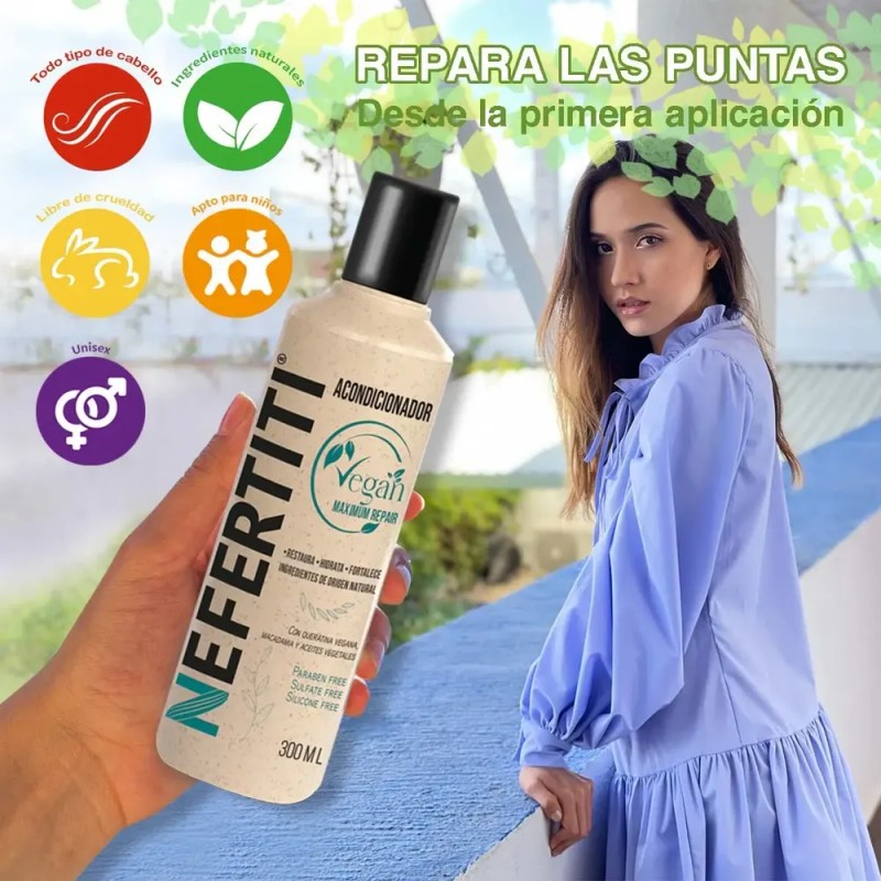 Kit Shampoo + Acondicionador Sin Sulfato Sin Parabenos Vegan