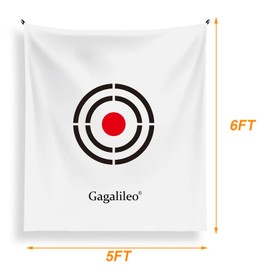 Gagalileo Golf Target Cloth: 5x6FT Protective Net Portable Easy Setup with Ropes Indoor Outdoor Practice All Golfers Training Accuracy for Backyard Garage