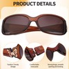GGSTDDUP 2 Pack Polarized Sunglasses for Women Wraparound Butterfly Design