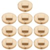 (10 Pack) Asterbacks 2 inch Sewer Cleanout Cap Brass Plug,