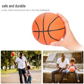 Tbest Pelota De Basketball Mini,Mini Pelota De Baloncesto,Juguete para Niños,Mini Pelota De Baloncesto Inflable para Niños,Minibola,Juego De Deportes Al Aire Libre para Niños Pequeños