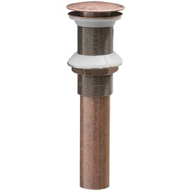 Homevacious 1 5/8" Bathroom Faucet Vessel Vanity Sink Pop Up Drain Assembly Stopper Without Overflow Copper Push & Seal