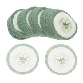 Beavorty 200pcs Cucumber Print Non-woven Eye Pads for Women Fabric Eye Masks for Hydration Brightening Gentle Skin Care Patches for Spa Skincare Use