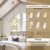 4 Light Gold Chandelier, Industrial Ceiling Light Lantern Light Fixtures