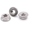 Glvaner M12-1.75 Thread Size (10 pcs) Stainless Steel Serrated Flange