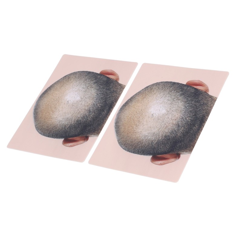 Man Bald Micropigmentattion Practice Skin Silicone Hairline Microblading Practice Pads