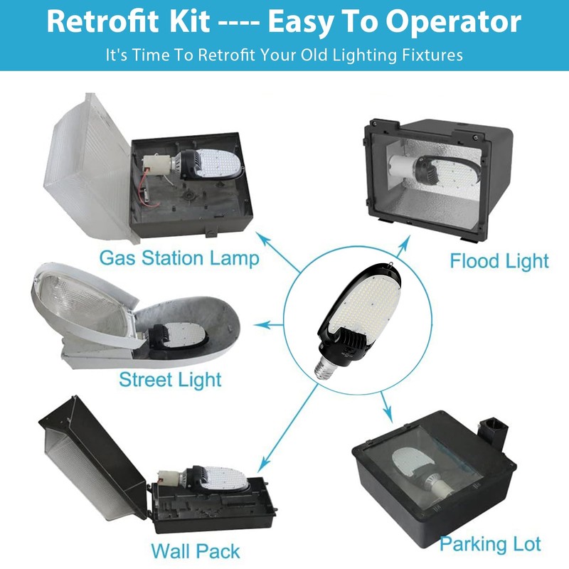 115W Retrofit LED Corn Light, 15500Lm Directional Bulb with Rotatable