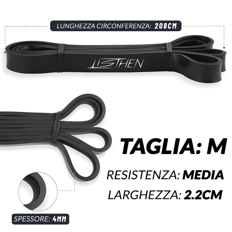 LISTHEN Elastic Resistance Bands for Muscle Up, Pull Ups, Fitness,