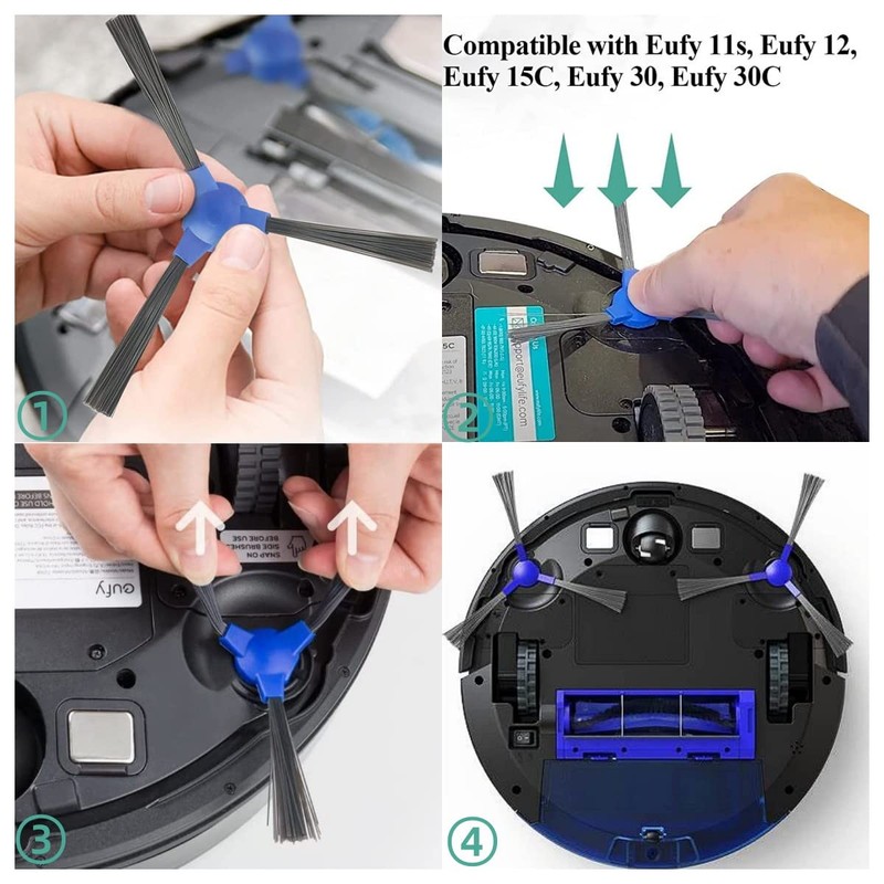 Yuanbigtai Side Brush Replacement for Eufy RoboVac Side Brushes 11S