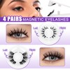 Magnetic Eyelashes Natural Look 4 Pairs Magnetic Lashes with Applicator