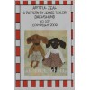 Cloth Doll Pattern, Dachshund Dog, Folk Art Doll, Primitive doll