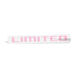 Reflective Concepts 2021-2024 Jeep Grand Cherokee L Limited Liftgate Emblem Overlay Decal Stickers - (Color: Pink)