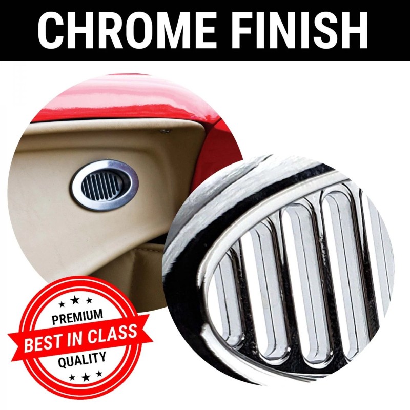 American Shifter Company Billet Chrome Oval AC Air Conditioning Heater