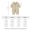 gurcooc Baby Girls' Romper Newborn Long Sleeve Cotton Bodysuit Floral