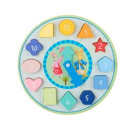 Orange Tree Toys Peter Rabbit Wooden Shape Sorter Clock, Multicolour