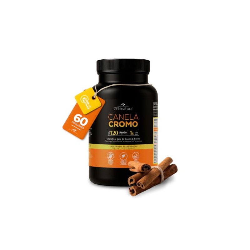 Suplemento Alimenticio de Canela y Cromo