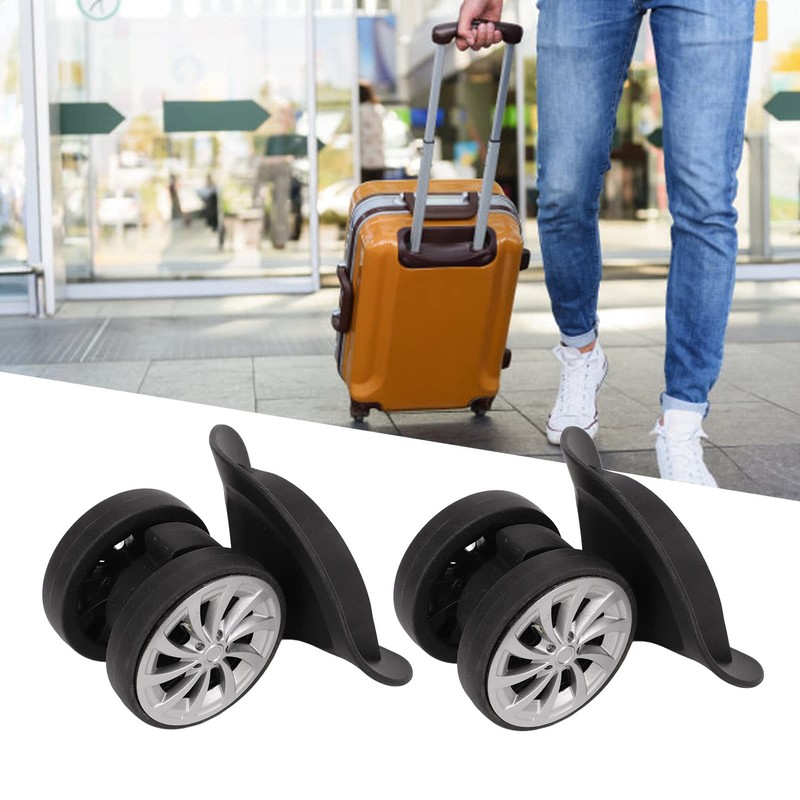 One Pair Suitcase Casters, Premium Nylon Luggage Wheels, with Multiple