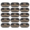 YINETTECH 30PCS No Soliciting Sign Sticker 1.2"x0.6" for Video Doorbell