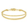 Yzytdgzy 14K Gold Bracelet For Women Layered Rope Bracelet For