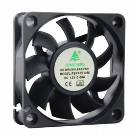 2PCS Brushless Silent Compute Fan 40x40x10mm DC 12V PC Case Cooling Fans Black